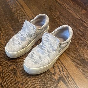 J Slides Camo Slip Ons